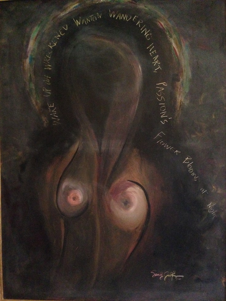 passions flower blooms at night