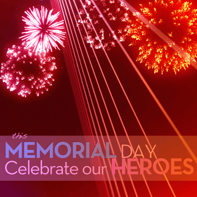 honoring memorial day with fireworks gif by sandy hibbard on saturdaysoul.com